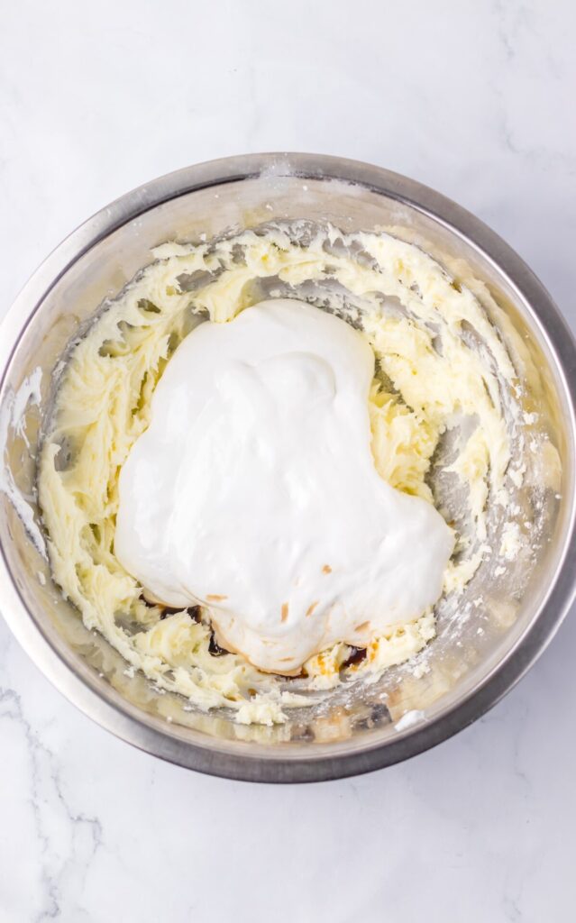 Mixed dough in a bowl