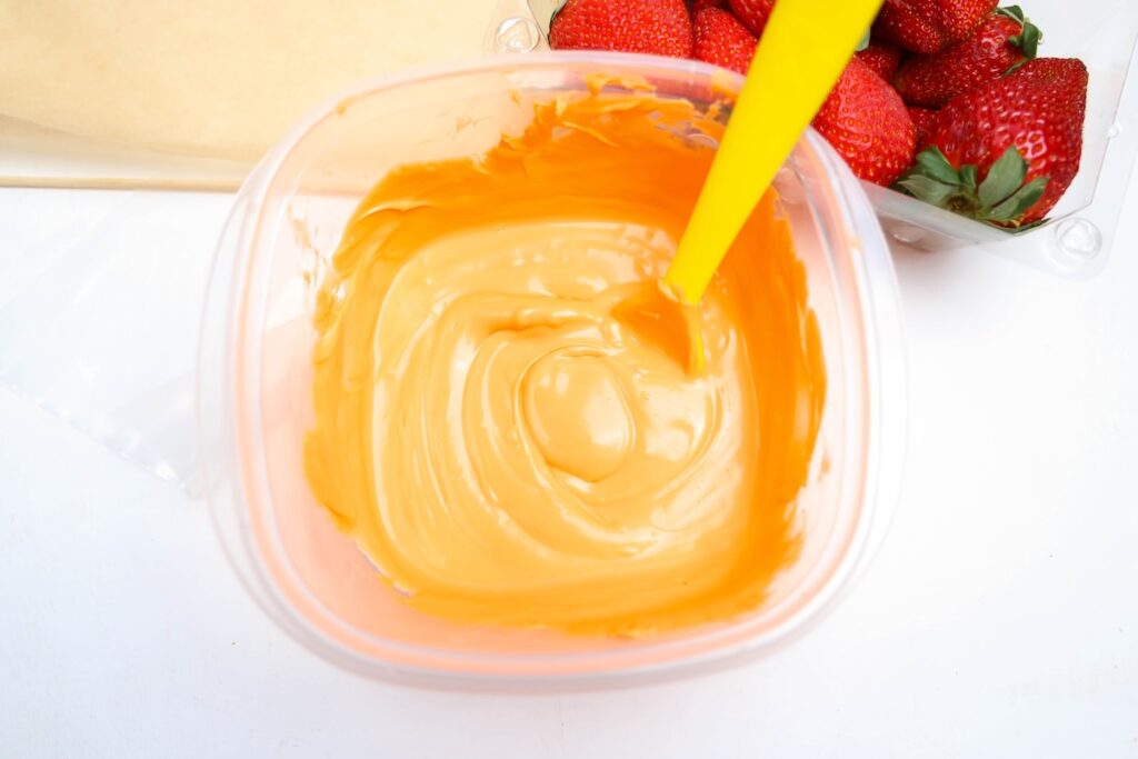 Melted candy melts in a bowl