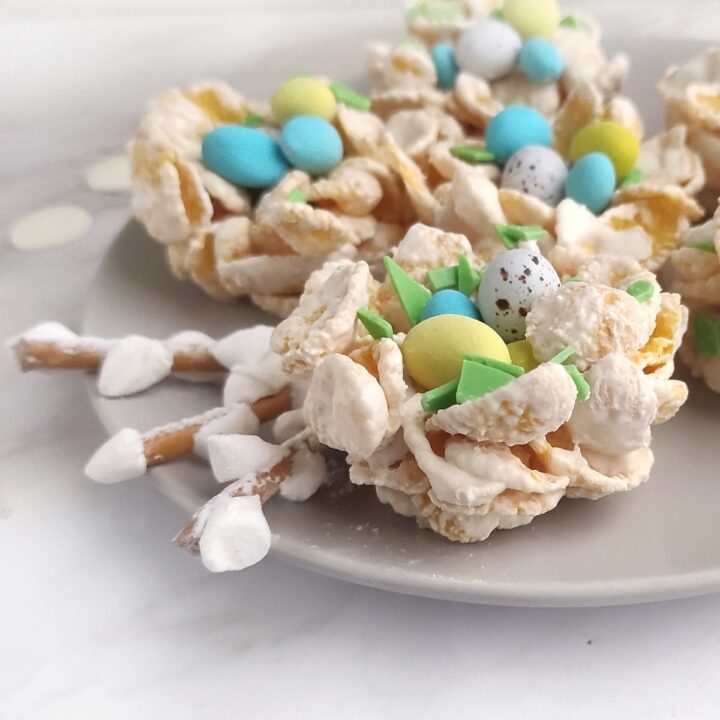 Final product of birds nest cookies