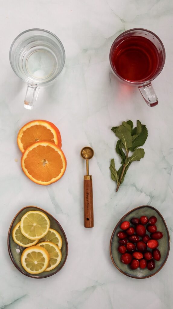 ingredients needed for cranberry spritzer recipe