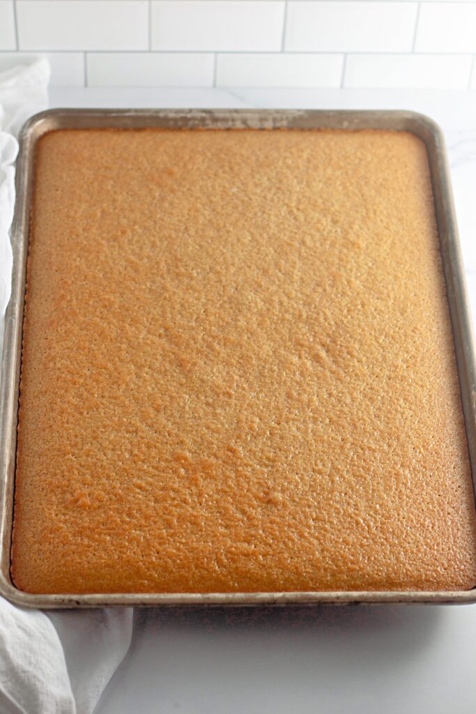 baked caramel apple sheet cake recipe