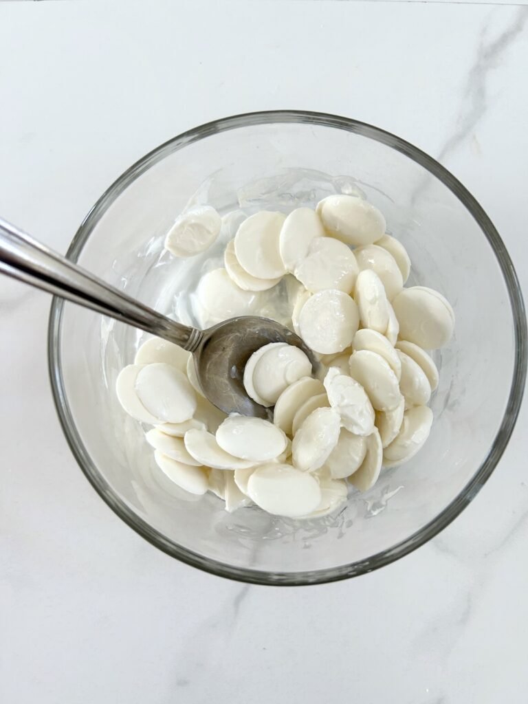 candy melts in a bowl