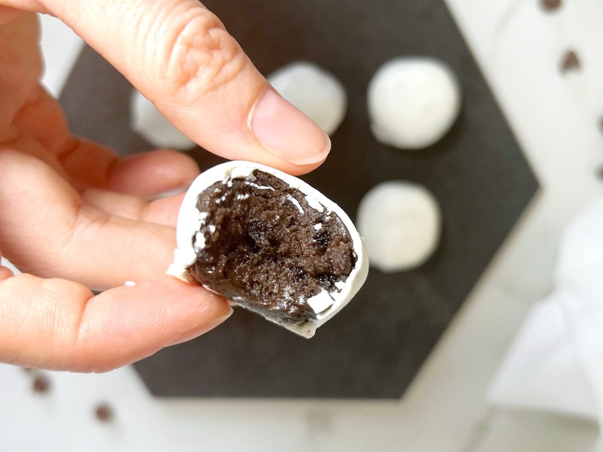 half bitten oreo balls