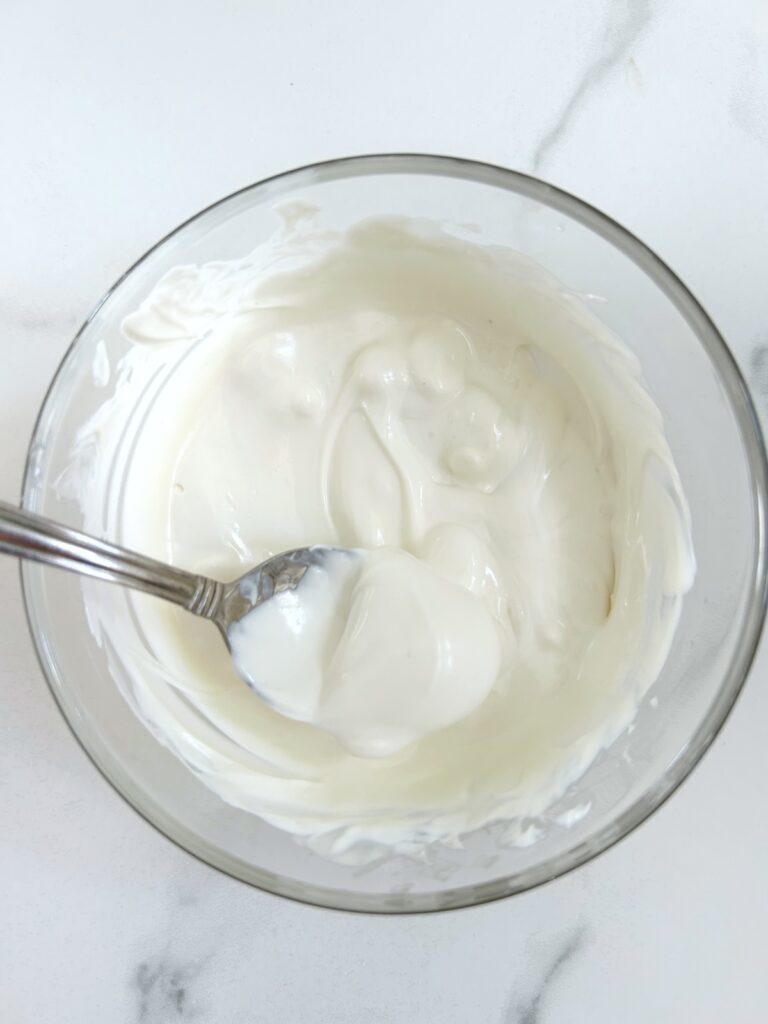 melted candy in a bowl